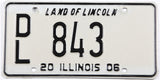 Classic 2006 Illinois single dealer license plate grading very good plus