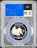 2008-S AK statehood quarter certified by PCGS at Proof 70 Deep Cameo
