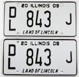 Classic 2009 Illinois dealer license plates grading excellent minus