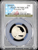 2010-s Yosemite America the Beautiful quarter certified by PCGS at Proof 70 Deep Cameo