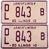 2010 Illinois dealer license plates