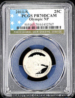 2011-s Olympic quarter certified by PCGS at Proof 70 Deep Cameo