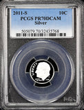 2011-s Roosevelt silver Dime certified perfect Proof 70 Deep Cameo by PCGS
