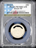 2012-s Denali quarter certified by PCGS at Proof 70 Deep Cameo