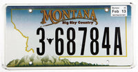 A 2013 Montana DMV Big Sky Country License Plate, grading excellent minus for sale by Brandywine General Store