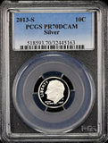 2013-s Roosevelt silver Dime certified perfect Proof 70 Deep Cameo by PCGS