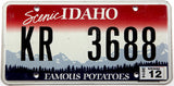 2014 Idaho car license plate grading excellent minus
