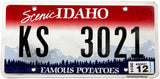 2014 Idaho car license plate grading excellent