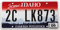 2014 Idaho car license plate grading near mint