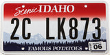 2014 Idaho car license plate grading near mint