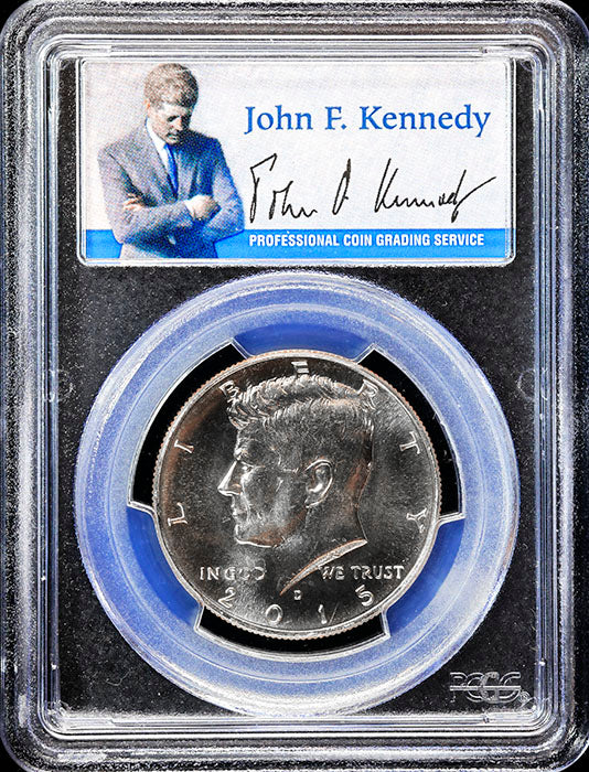 2015-d Kennedy half dollar graded mint state 66 by PCGS