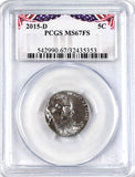 2015-d Jefferson Nickel professionally certified Mint State 67 full steps by PCGS