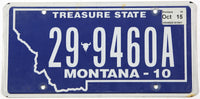 Classic 2015 Montana car license plate grading very good plus