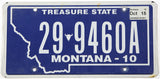 Classic 2015 Montana car license plate grading very good plus