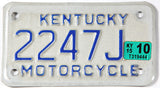 2015 Kentucky motorcycle license plate grading excellent minus