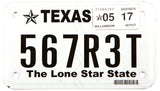 2017 Texas motorcycle license plate grading excellent