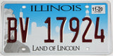 2020 Illinois single car License Plate grading excellent