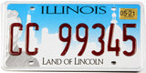 2021 Illinois car license plate grading excellent minus