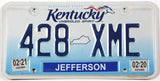 2021 Kentucky car license plate grading very good plus
