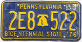 A classic 1971 Pennsylvania Car License Plate for sale by Brandywine General Store in very good minus condition with bends