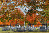 An original premium quality art print of A Fall View of Evergreen Cemetery in Gettysburg for sale by Brandywine General Store