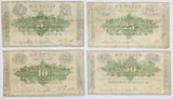 A set of four Alton New Hampshire obsolete change notes issued by Jones and Sawyer during the Civil War in 1862 for sale by Brandywine General Store reverse of bills