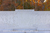 An original premium quality art print of Arkansas Monument with Inscription on Seminary Ridge in Gettysburg Military Park for sale by Brandywine General Store