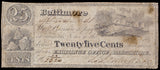 A smaller size obsolete change note issued by S. L. Fowler and Brothers from Baltimore Maryland in 1841 in very good condition