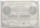 An obsolete 3 cents W. S. Marshall obsolete store memorandum check from the 1860s for sale by Brandywine General Store reverse of note
