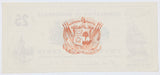 An obsolete twenty five cent bogus note issued on the Corporation of Branchville during the Civil War in 1861 for sale by Brandywine General Store reverse of bill