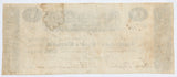 A very rare obsolete one dollar banknote issued by the Cumberland Bank of Burksville on December 28, 1818 for sale by Brandywine General Store reverse of bill