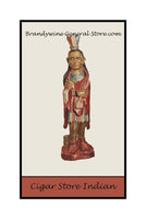 An archival premium Quality Art Print of Cigar Store Indian painted by Albert Ryder in 1936 for sale by Brandywine General Store.