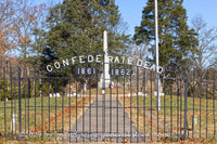 An original premium quality Civil War art print of Confederate Dead Cemetery at Groveton in Manassas Battlefield National Park for sale by Brandywine General Store