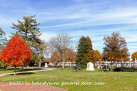 An original premium quality art print of Fall Landscape Near Entrance of Gettysburg National Cemetery for sale by Brandywine General Store