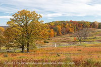 An original premium quality art print of Fall View and Monuments from East Cemetery Hill in Gettysburg Military National Park for sale by Brandywine General Store
