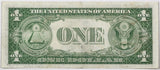 A Fr #1614* star note series of 1935E silver certificate in the denomination of one dollar for sale by Brandywine General Store Reverse of bill