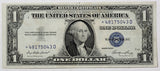A Fr #1614* star note series of 1935E silver certificate in the denomination of one dollar for sale by Brandywine General Store in fine condition