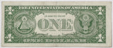 A Friedberg 1619* One Dollar star Silver Certificate Series 1957 for sale by Brandywine General Store in very fine condition Reverse