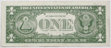 A Friedberg 1619* One Dollar star Silver Certificate Series 1957 for sale by Brandywine General Store in very fine condition Reverse