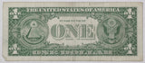 A Fr #1621* series of 1957-B silver certificate Star Note in the denomination of one dollar for sale by Brandywine General Store in fine condition Reverse