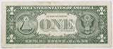 A Fr #1621* series of 1957-B silver certificate Star Note in the denomination of one dollar for sale by Brandywine General Store in fine condition reverse