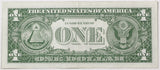 A Fr #1621* series of 1957-B silver certificate Star Note in the denomination of one dollar for sale by Brandywine General Store in very fine condition reverse 
