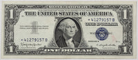 A Fr #1621* series of 1957-B silver certificate Star Note in the denomination of one dollar for sale by Brandywine General Store in very fine condition