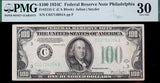 A FR #2155-C series of 1934C one hundred dollar FRN note from the Federal Reserve Bank in Philadelphia for sale by Brandywine General Store graded PMG 30