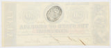 An obsolete Georgia ten dollar note issued during the Civil War from Milledgeville GA on February 2nd, 1863 for sale by Brandywine General Store reverse of bill