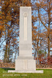 An original premium quality art print of Georgia Monument the back side on Seminary Ridge in Gettysburg Military Park for sale by Brandywine General Store