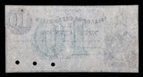 An obsolete ten cent scrip note remainder from the Corporation of Glens Falls New York in the 1860s for sale by Brandywine General Store reverse of note