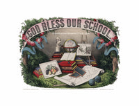A Museum Quality art Print of God Bless our School a lithograph by Currier and Ives from 1874 for sale by Brandywine General Store