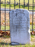 An original premium quality art print of Groveton Cemetery Tombstone for William Ripley of VA in Manassas Battlefield Park for sale by Brandywine General Store