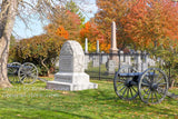An original premium quality art print of Ohio Huntington's Battery H Light Artillery Monument in Gettysburg National Military Park for sale by Brandywine General Store